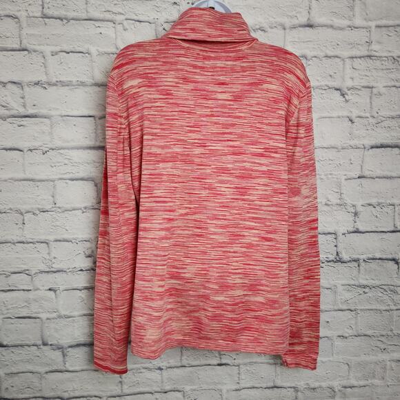 Sundance Turtleneck Womens Size XL Marled Pink Long Sleeve - Picture 2 of 11